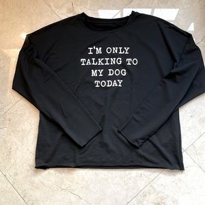 NWOT black long sleeve tee